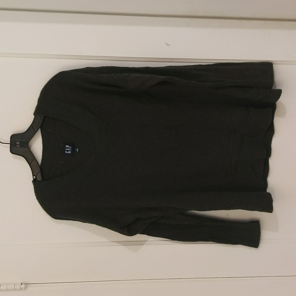 Gap Olive Green Merino Blend Tunic Sweater